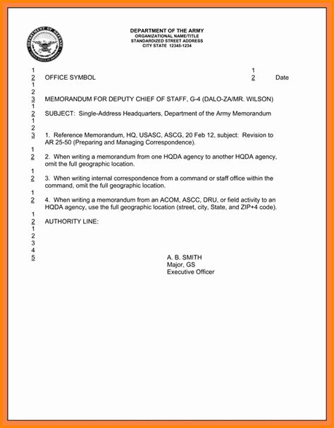 Memorandum For Record Template Addictionary