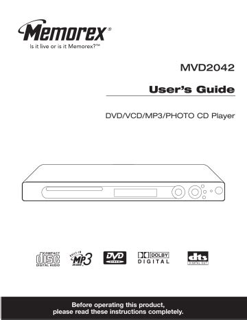 Memorex mvd2042 dvd player user guide. - Carrier edge pro 33cs commercial thermostat manual.