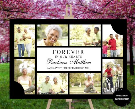 Memorial Photo Collage Template