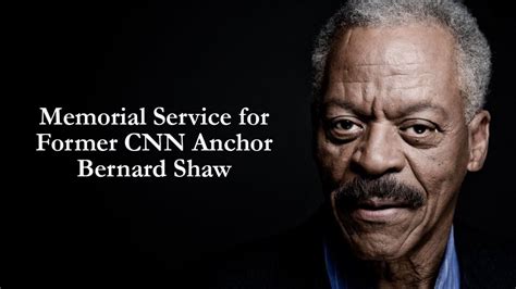 Memorial Service for Former CNN Anchor Bernard …