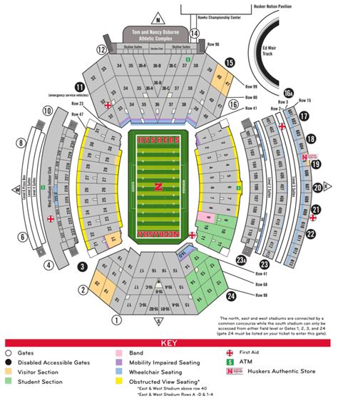 Interactive Seating Chart. Event Schedule. 27 Apr. Nebraska Cornhuskers Football Spring Game. Memorial Stadium - Lincoln, NE. Saturday, April 27 at 11:00 AM. Tickets; 30 Aug. 2024 Nebraska Cornhuskers Football Season Tickets. Memorial Stadium - Lincoln, NE. Friday, August 30 at 12:55 PM. Tickets; 31 Aug.