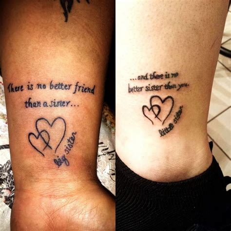 It's a potent metaphor for the unbreakable bond you share with your older sister. Another well-loved choice quote sister tattoos is the infinity symbol. This simple yet elegant design encapsulates the eternal nature of sisterly love. It's a timeless tattoo that gracefully affirms the infinite love between sisters.. 