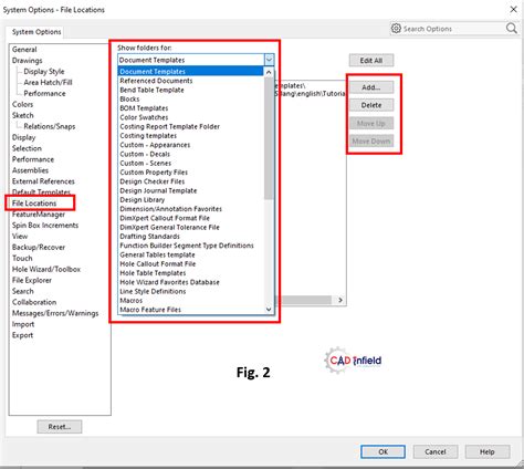 Memorizing Various File Location is Tedious with SOLIDWORKS Cad Infield