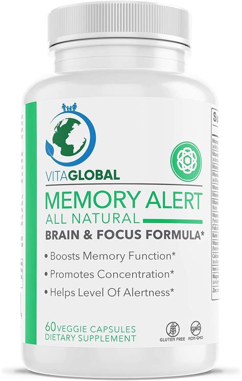 Memory Alert All Natural Brain & Focus Formula Improve …