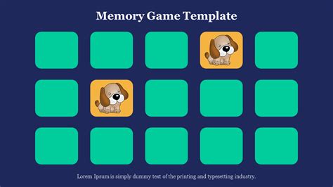 Memory Match Game PowerPoint Template and Google Slides