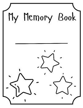 Memory book Autographs Coloring Page