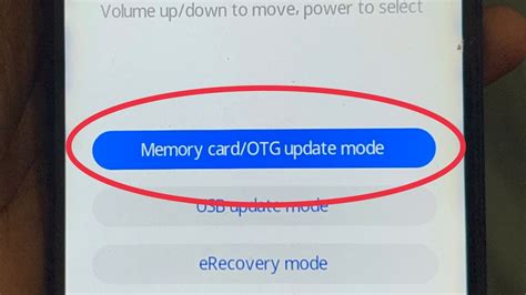 Memory card otg update mode.  After that, select the Memory Card Upgrade.  Once the...