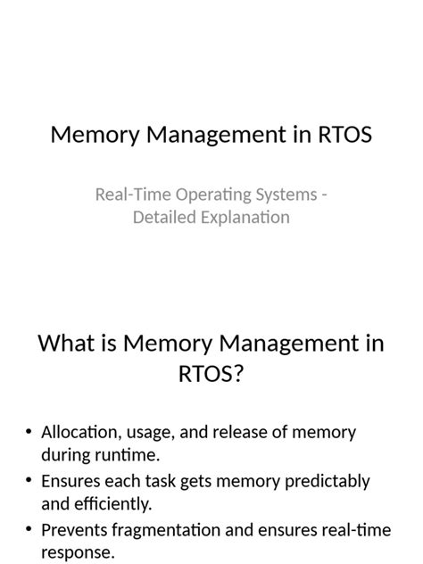 Memory management in rtos.  The portable layer is outside of the source files th...
