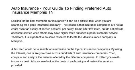 Memphis Car Insurances : The Official Memphis Guide