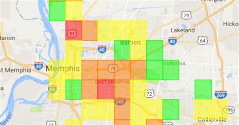 MidSouth Power Outages . Memphis. Tennessee.