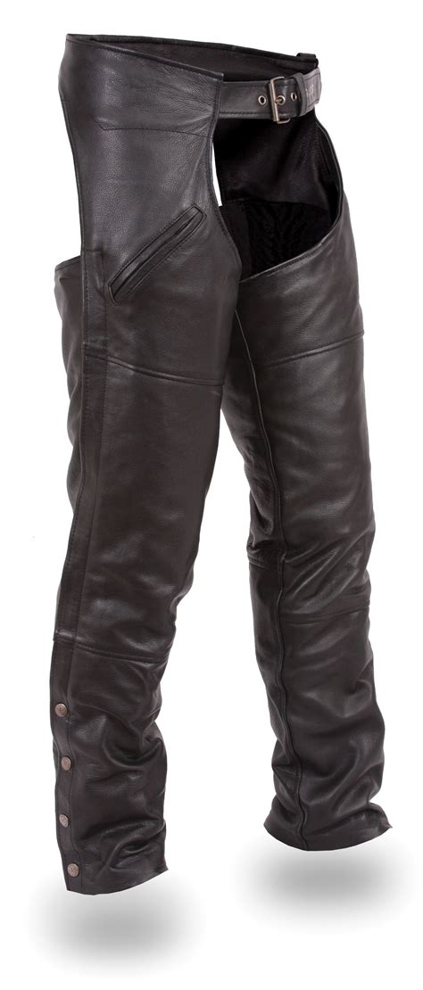 Vests. Leather Jackets. Top Brands. Mens Motorcycle Chaps - Best Online Store For Motorcycle Gear, Leather Clothing and Protective Gear for Riders. Over 3.5 Million Customers Since 1999.. 