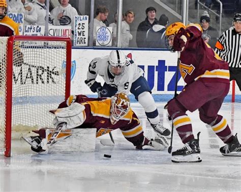 Men’s hockey: Gophers weather early storm, then storm back to tame Nittany Lions in series opener