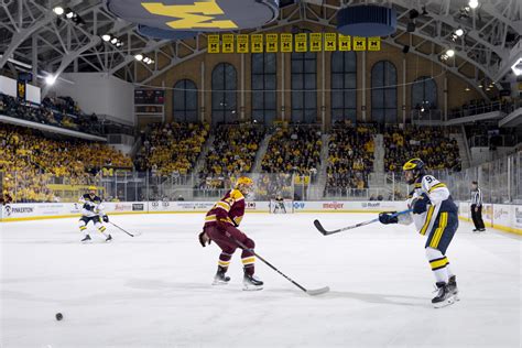 Men’s hockey: Jimmy Clark’s two-goal night sparks Gophers’ come-from-behind win at Michigan