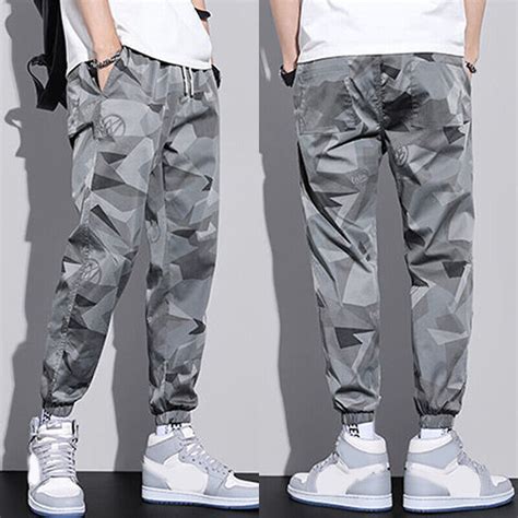 Men Streetwear Jogger Cargo Pants Sweatpants Combat Sports …