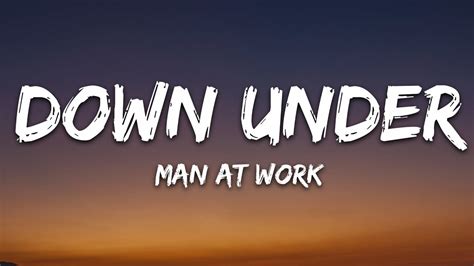 Men at work down under lyrics. Things To Know About Men at work down under lyrics. 