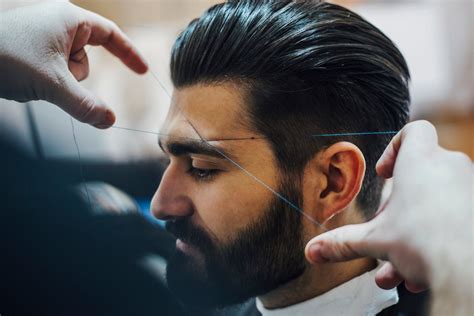 Men eyebrow threading. Always use the cold water for washing your face. Finally, wash your face with ice-cold water before your threading for a men's appointment, and then massage … 