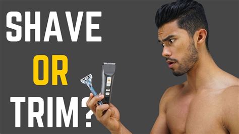 Men shaving pubic hair. Begin by making sure your skin is clean—you want to get rid of any oil, dirt, or sweat that could clog your pores and cause irritation and bumps, per Dr. Goldberg. “Wash the area with a little ... 