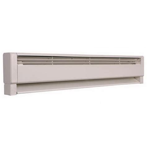 Menards baseboard heater. Specifications. This King Electric 83-inch cove heater combines the quick comfort of radiant heat with the sustained warmth of convection heat, so warm air is uniformly dispersed throughout the room. The white, extruded powder coat finish is attractive and blends with many styles of decor. 
