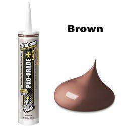 Menards brown caulk.  From the #1 Silicone Brand, Advanced Silicone 2 Win...