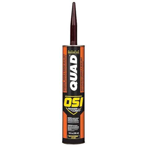 Menards brown caulk.  OSI QUAD Window, Door & Siding Sealant is an all-seas...