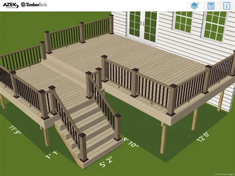 Menards deck builder app. Our decking calculator lets you get a fresh look without replacing your entire deck. Enter your dimensions, choose your colors and we’ll determine the amount of material you’ll need for a decking project. Quickly estimate how many quarts or gallons of paint you need for your project with our paint calculator. 