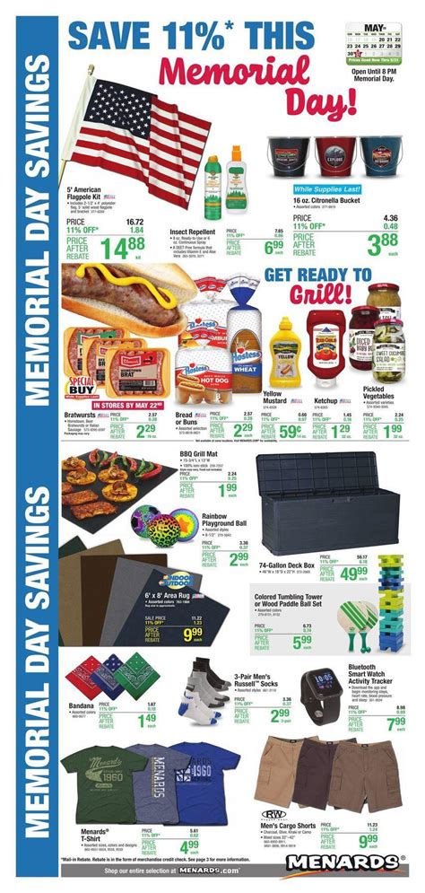 Browse the Menards Memorial Day Sale Weekly Ad. Save with this 