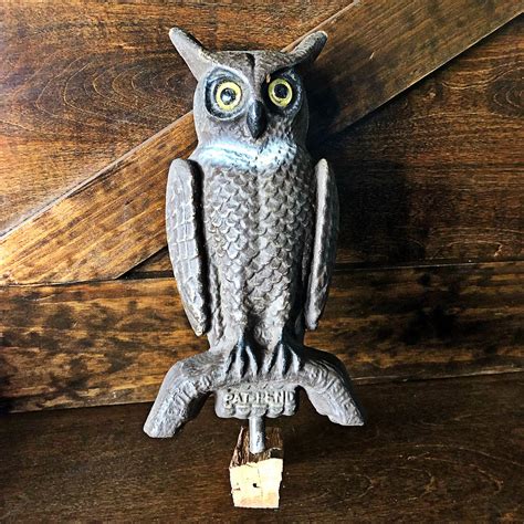Bird-X Prowler Owl. Lifelike Predator Decoy With Moving Wings. Effective Wherever Visible, for up to 6,000 sq ft. Realistic Markings to Scare Away Birds and Small Pests. $42.99. Prowler Owl Predator Decoy. 220131 $42.99. Details. Tech Specs.