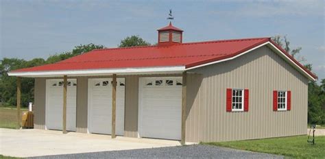 Menards pole barn kits 30x40. 30x40 pole barn in the finishing stages of the construction process.With an inset porch, quasi storage area, and lean to, this post frame has a few interesti... 