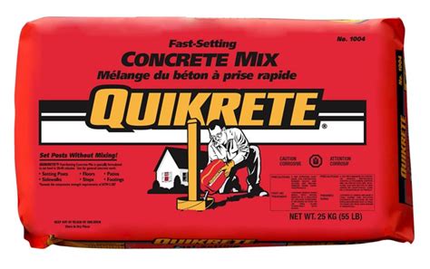 Menards quick set concrete. What determines the lifetime of your fence is the wood rotting enclosed by the concrete and will happen no matter what. Mixing is a little water and then add the mix. Dryer mix makes stronger concrete. By the way I don't use concrete anymore. There are zinc plated metal stakes available which hold 4x4. 