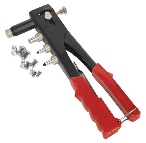 Menards rivet gun. Heavy Duty Hand Pop Rivet Gun Tool Kit 200 Assorted Rivets 4 Nozzle Head Sizes. Free shipping, arrives in 3+ days. $ 1399. ValueMax 4-in-1 Hand Riveter/Rivet Gun, Pop Rivet Tool Kit with 200 Rivets - 3/32-inch, 1/8-inch, 5/32-inch, 3/16-inch, 4 Interchangeable Nosepieces, Suitable for Metal. 3. 