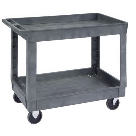 Menards utility cart. The Gorilla Carts 5 cubic foot Poly Yard Cart is perfect for your home lawn & garden needs. The large maintenance free poly bed of this durable yard cart is easy to clean. Users will also enjoy the integrated storage tray near the push handle of this high-quality cart. No assembly required means you can get started on your lawn & garden jobs ... 
