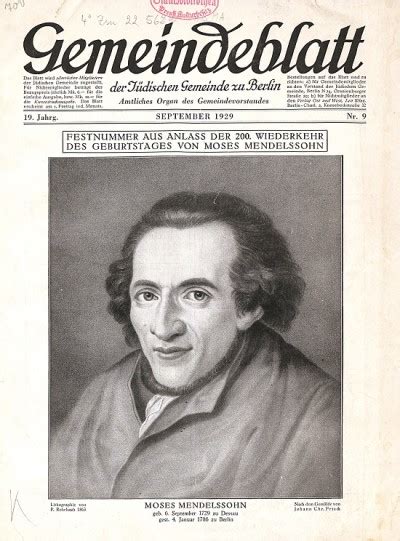 Mendelssohn gedenkfeier der jüdischen gemeinde zu berlin am 8. - Engelske litteraturs dyrkere i holsten omkring 1820.