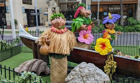 Menehune Arrive at Waikiki Beach Walk Waikiki Beach Walk