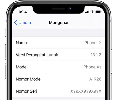 Menemukan versi perangkat lunak di iPhone, iPad, atau iPod