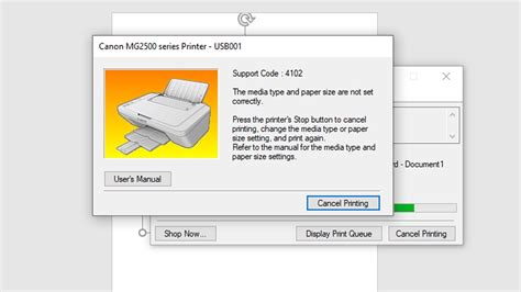 Mengatasi Masalah Support Code 4102 di Canon PIXMA MG2570S