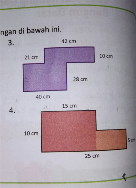 Menghitung Keliling Bangun Datar Gabungan