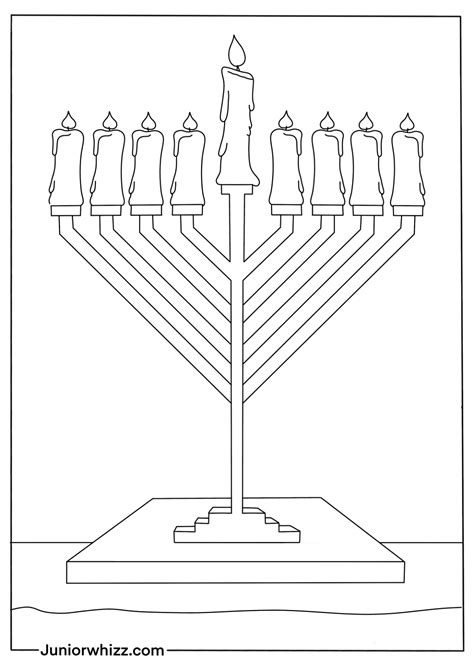 Menorah Coloring