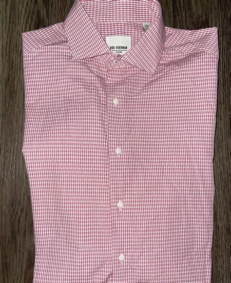 Mens Ben Sherman Tailored Slim Fit Long Sleeve Plaid Button Up …