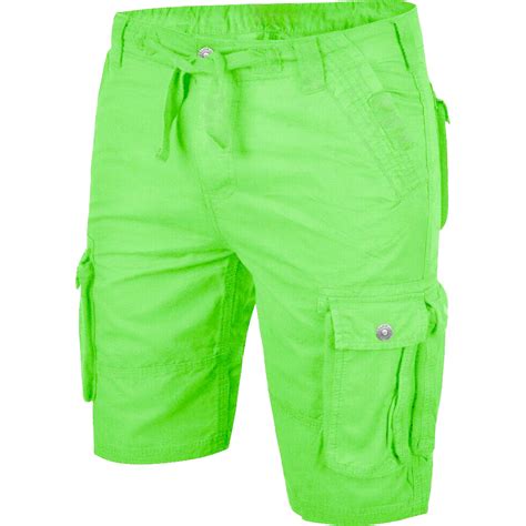 Mens Chino Shorts Casual 100% Cotton Cargo Combat Half Pant …