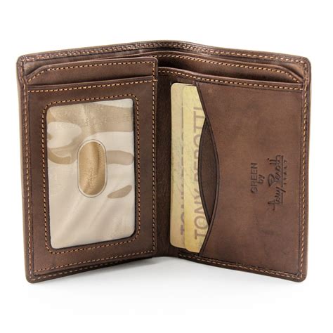 Mens Designer Leather Wallets Id Window ShopStyle