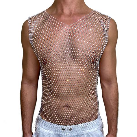 Mens Fishnet Top - Etsy