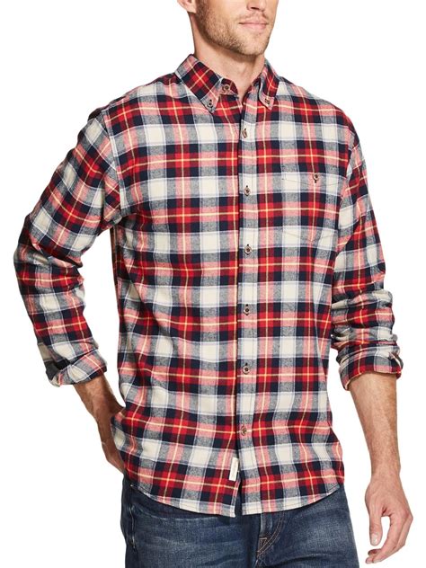 Mens Flannel Button Down Shirt Men