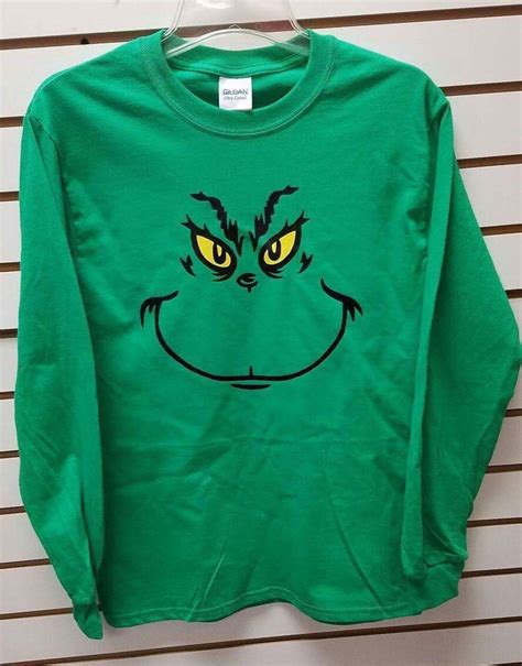 Mens Grinch Long Sleeve Shirt - Etsy