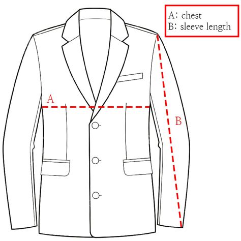 Mens Jacket Size Chart How to Measure Yourself