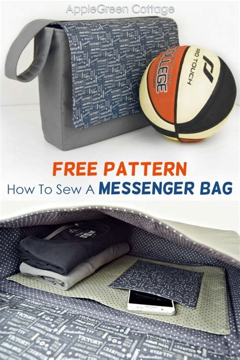 Mens Messenger Bag Pattern - Free! - AppleGreen Cottage