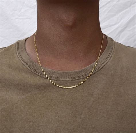 Mens Small Gold Chain - Etsy