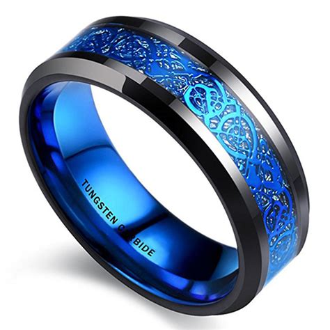 Mens Wedding Bands Blue