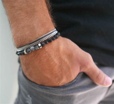 Mens bracelet near me. Discover shipping and pickup options near you. Set location. Gender. Men Unisex Women. Product Type. Bracelets Tie Clips. Color. ... Men's Cable Cuff Bracelet in Sterling Silver with Semiprecious Stone, 6mm. $495.00 – $550.00 Current Price $495.00 to $550.00 (12) Black Owned/Founded. CLIFTON WILSON. 