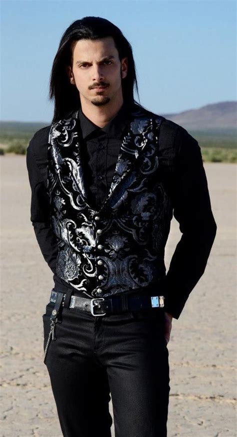 Mens goth. Gothic Mens Uniform Vest Sheep Leather Goth Hot Police Waistcoat $ 99.99 USD $ 94.99 USD. 100+ sold Gothic Victorian Black Lace Lapel Shirt With Bubble Long Sleeve $ 79.00 USD ... Buy a gothic brocade vest, pair it with a goth shirt with embossed prints, men’s gothic pants, and finish off the look with jewelry pieces with gothic designs. 