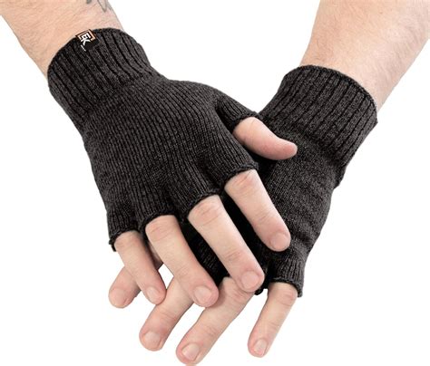 3 Pairs Men Winter Half Finger Gloves Fingerless Gloves Fleece Lined Insulated Knit Thermal Fingerless Gloves Mittens Warm Knitted Typing Gloves for Unisex Men and Women Outdoor Driving Cycling. 7. £1599. FREE delivery Sat, 14 Oct on your first eligible order to UK or Ireland. Or fastest delivery Fri, 13 Oct.. 